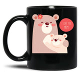I Love You Mom (34) Black Coffee Mug