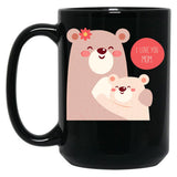 I Love You Mom (34) Black Coffee Mug