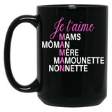 I Love You Mom (36) Black Coffee Mug