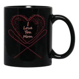 I Love You Mom (3) Black Coffee Mug - Black