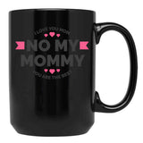 I Love You Mom (42) Black Coffee Mug - Black