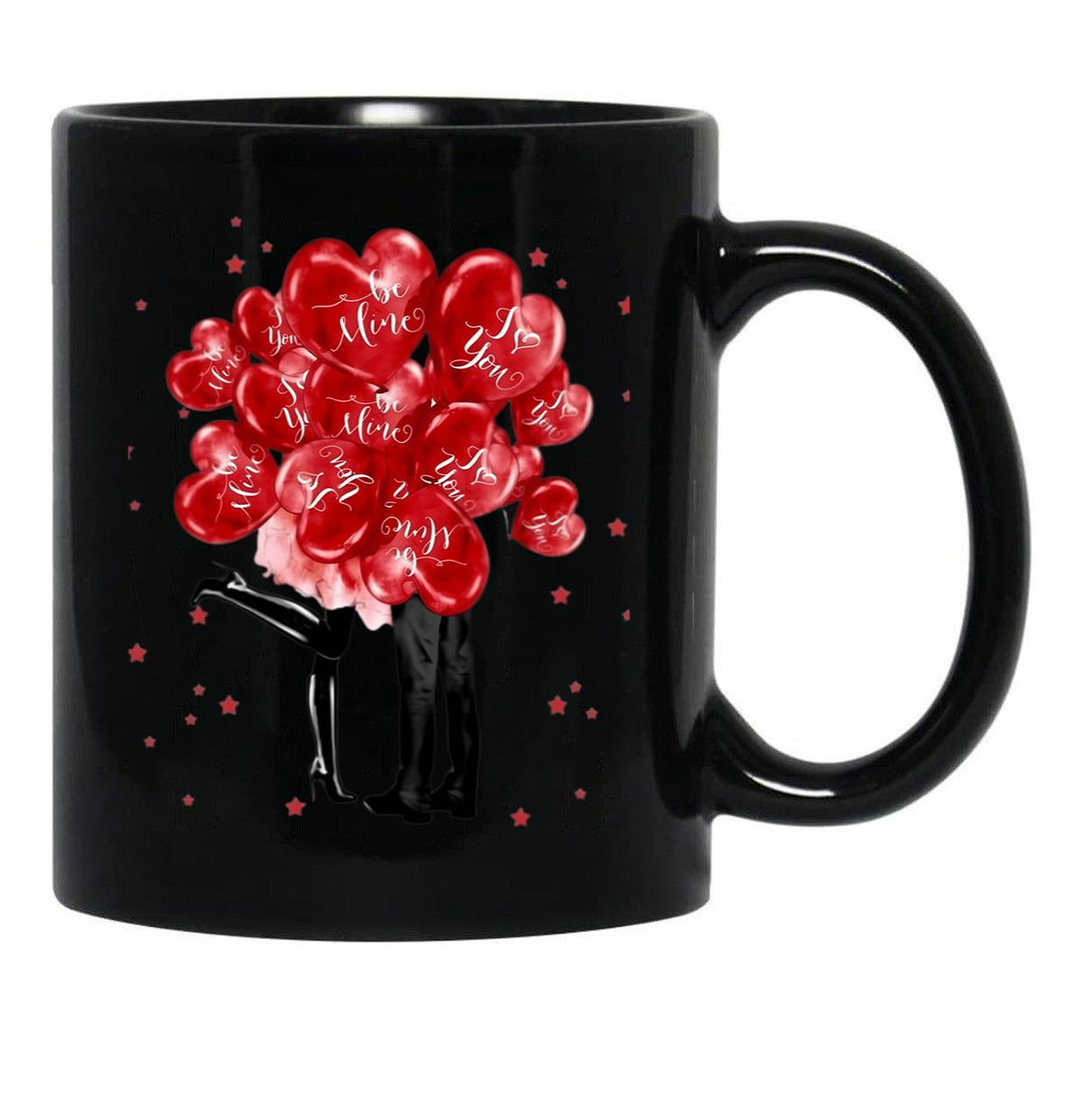 I Love You More Black Coffee Mug - Black