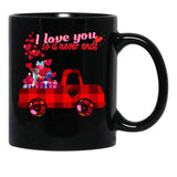 I Love You So It Never Ends Black Coffee Mug - Black