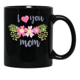 I Love You So Much Mom (2) Black Coffee Mug - Black