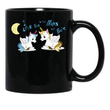I Love You To The Moon And Back Black Coffee Mug - Black