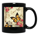 I Love You (1) Black Coffee Mug - Black