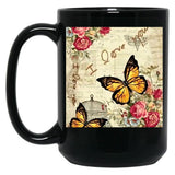 I Love You (1) Black Coffee Mug
