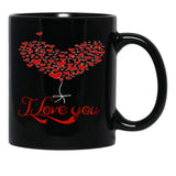 I Love You (2) Black Coffee Mug - Black