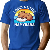 I Need A Little Napybara Capybara T-Shirt - Blue
