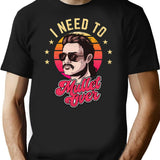 I Need To Mullet Over T-Shirt - Retro Graphic Tee for Men & Women - Black