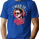 I Need To Mullet Over T-Shirt - Retro Graphic Tee for Men & Women - Blue
