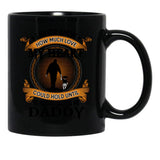 I Never Knew How Much Love My Heart Could Hold Until Someone Called Me Daddy Father And Daughter Funny Vintage Cute (1) Black Coffee Mug - Black
