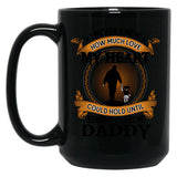I Never Knew How Much Love My Heart Could Hold Until Someone Called Me Daddy Father And Daughter Funny Vintage Cute (1) Black Coffee Mug