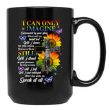 I Only Can Imagine Faith Christian Black Coffee Mug - Black