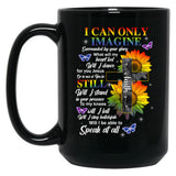 I Only Can Imagine Faith Christian Black Coffee Mug