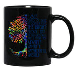 I See Skies Of Blue And Clouds Of White The Bright Blessed Day Black Coffee Mug - Black
