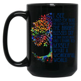 I See Skies Of Blue And Clouds Of White The Bright Blessed Day Black Coffee Mug