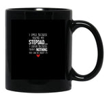 I Smile Because You'Re My Stepdad Black Coffee Mug - Black