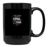 I Smile Because You'Re My Stepdad Black Coffee Mug - Black