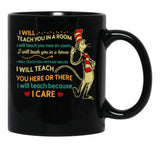 I Teach You On Zoom Black Coffee Mug - Black