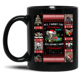 I Want Elephants For Christmas-Gigapixel (1) Black Coffee Mug