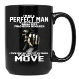 I Was Born In March Black Coffee Mug - Black