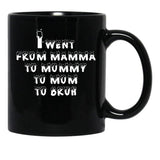 I Went From Mama To Mommy To Mom To Bruh 5 Black Coffee Mug - Black