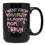 I Went From Mama To Mommymombruh Black Coffee Mug - Black