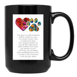 I Will See You Again Cat Kitty Memorial Art Black Coffee Mug - Black