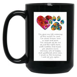 I Will See You Again Cat Kitty Memorial Art Black Coffee Mug