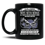 I'M A Husband To A Beautiful Wife With Wings  Black Coffee Mug