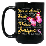 I'M A September Girl Strong Brave Smart Black Coffee Mug