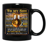 I'M Always Right There In Your Heart Black Coffee Mug - Black