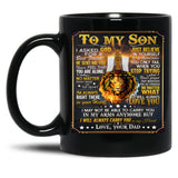I'M Always Right There In Your Heart Black Coffee Mug