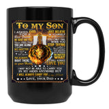 I'M Always Right There In Your Heart Black Coffee Mug - Black