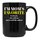 I'M Mom'S Favorite (2) Black Coffee Mug - Black