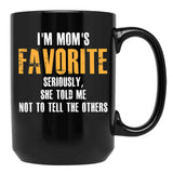 I'M Mom'S Favorite Black Coffee Mug - Black