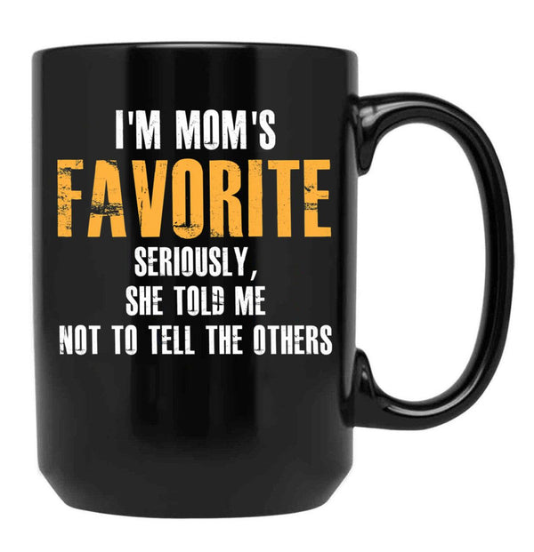 I'M Mom'S Favorite Black Coffee Mug - Black
