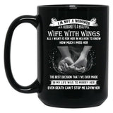 I'M Not A Widower Beautiful Wife With Wings Eternal Love Gift Black Coffee Mug