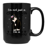 I'M Not Just A Cat Person I'M A Tuxedo Mommy Black Coffee Mug - Black