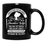 I'M Proud To Be Her Husband Black Coffee Mug - Black