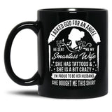 I'M Proud To Be Her Husband Black Coffee Mug