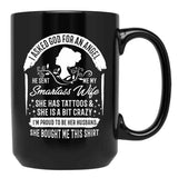 I'M Proud To Be Her Husband Black Coffee Mug - Black