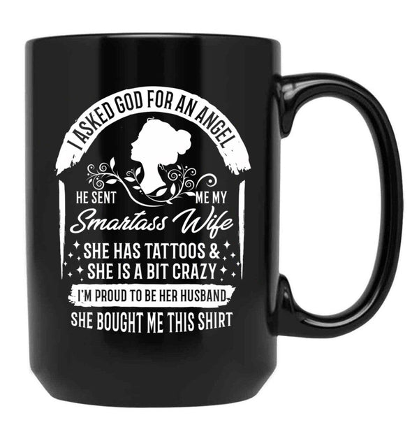 I'M Proud To Be Her Husband Black Coffee Mug - Black