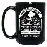 I'M Proud To Be Her Husband Black Coffee Mug