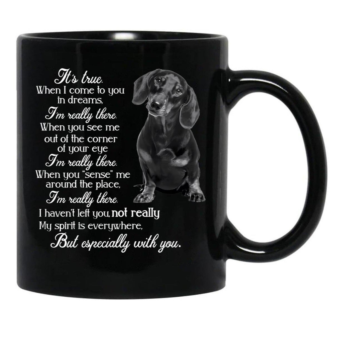 I'M Really There Black Coffee Mug - Black