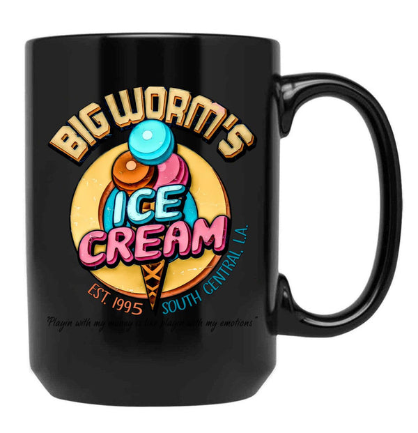 Ice Cream Enak Black Coffee Mug - Black
