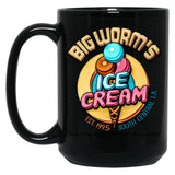 Ice Cream Enak Black Coffee Mug