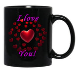 Ich Liebe Dich Black Coffee Mug - Black