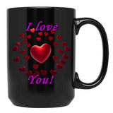 Ich Liebe Dich Black Coffee Mug - Black